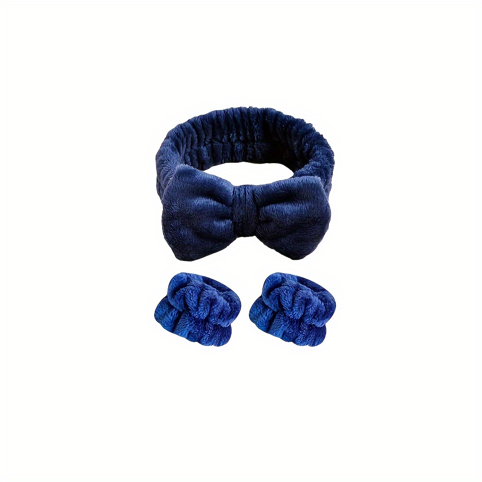 SuPoo Spa-Stirnbänder Mit Schwamm-Armband – Set Für Gesichtsreinigung & Make-up