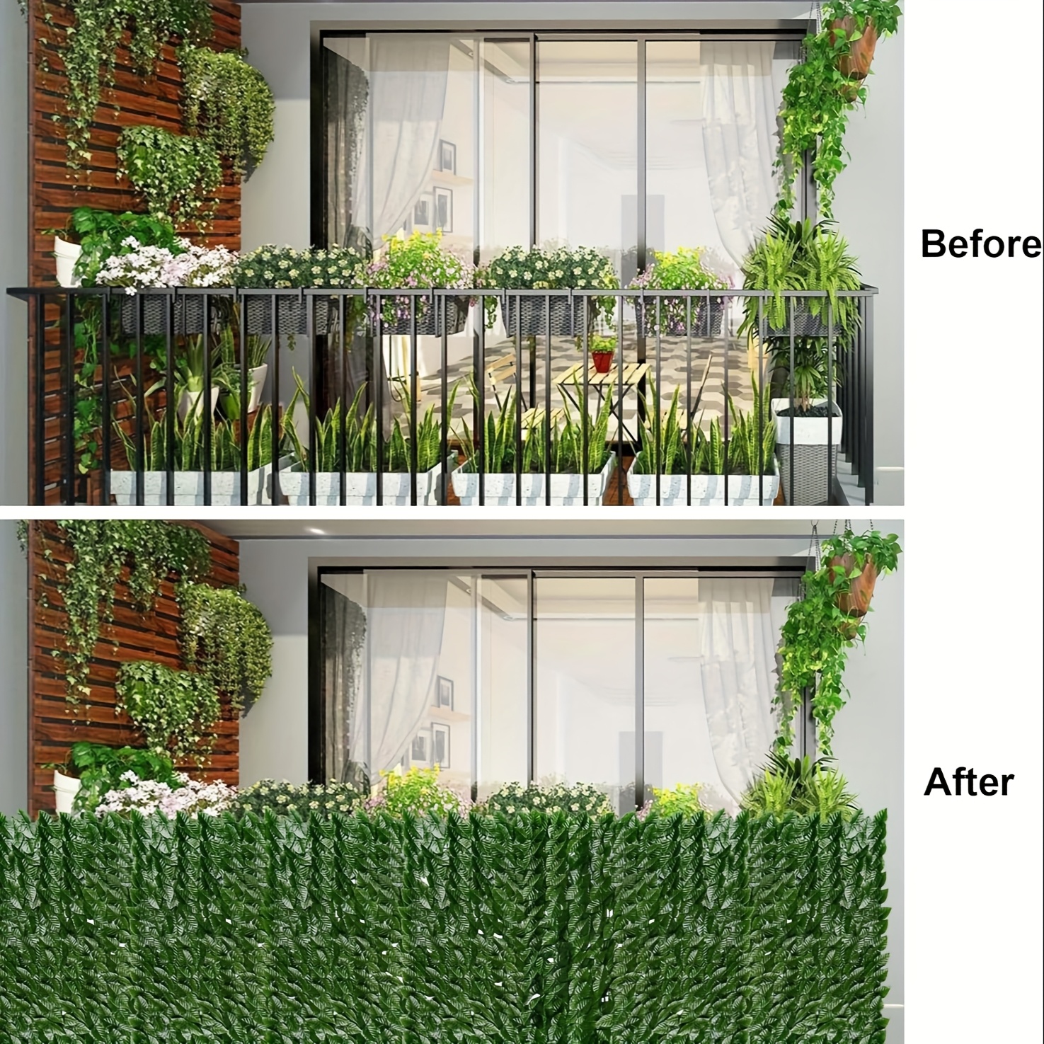 118.11inch x 39.37inch Expandable Artificial Evergreen Ivy Privacy Fence Screen - UV-Protected, Waterproof Plastic Vine Leaf Panel for Outdoor Garden, Patio, Courtyard Decor - Versatile Green Wall Hedge Cover, Fence Decor