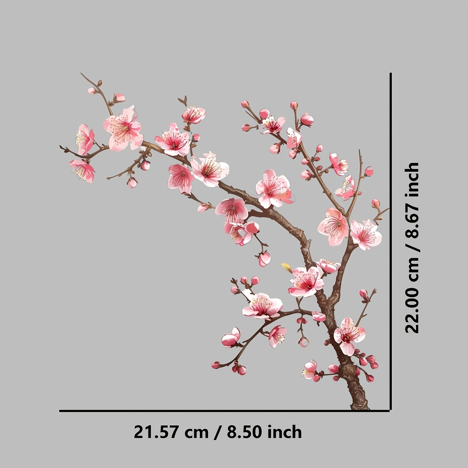 TEMU 4pcs Durable Washable Transfer, Fun Cherry Branch Spring Theme Pattern Mixed Color Transfer Printing, Vinyl Printing, Transfer Stickers, Iron-on