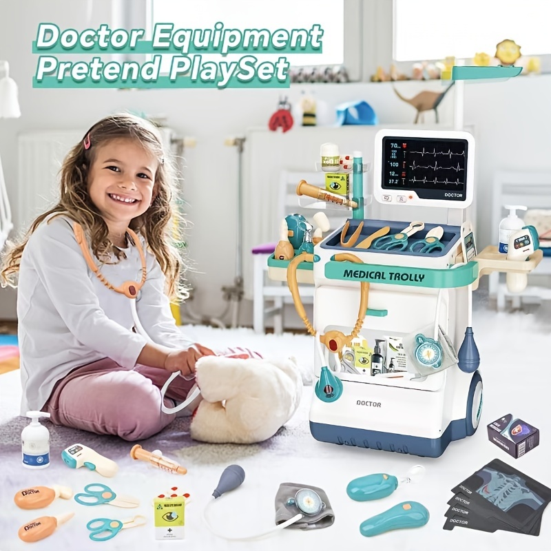 

[american Spot]doctor , Pretend Medical Station Set For , Pretend Medical Kit Toy, With Sound And Light Functions, Kit For Toddlers 3-5 Birthday Gift