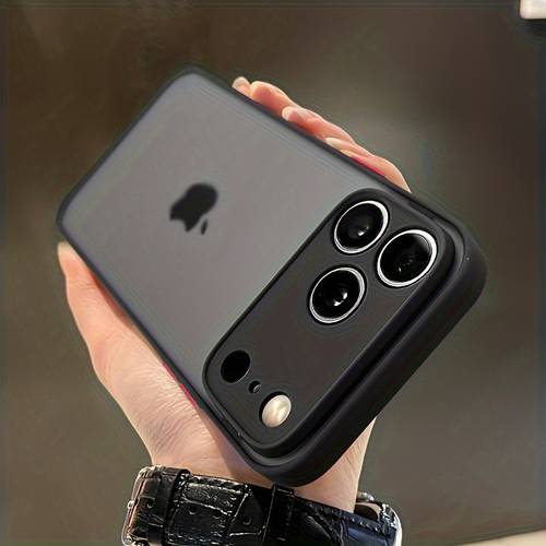 capa para telemóvel, capa protetora premium mate desenhada para iphone 11 a 17 pro max, incluindo air, xs max, x, xr, 12 e 13, apresentando uma nova parte traseira rígida em pc translúcido ultra-