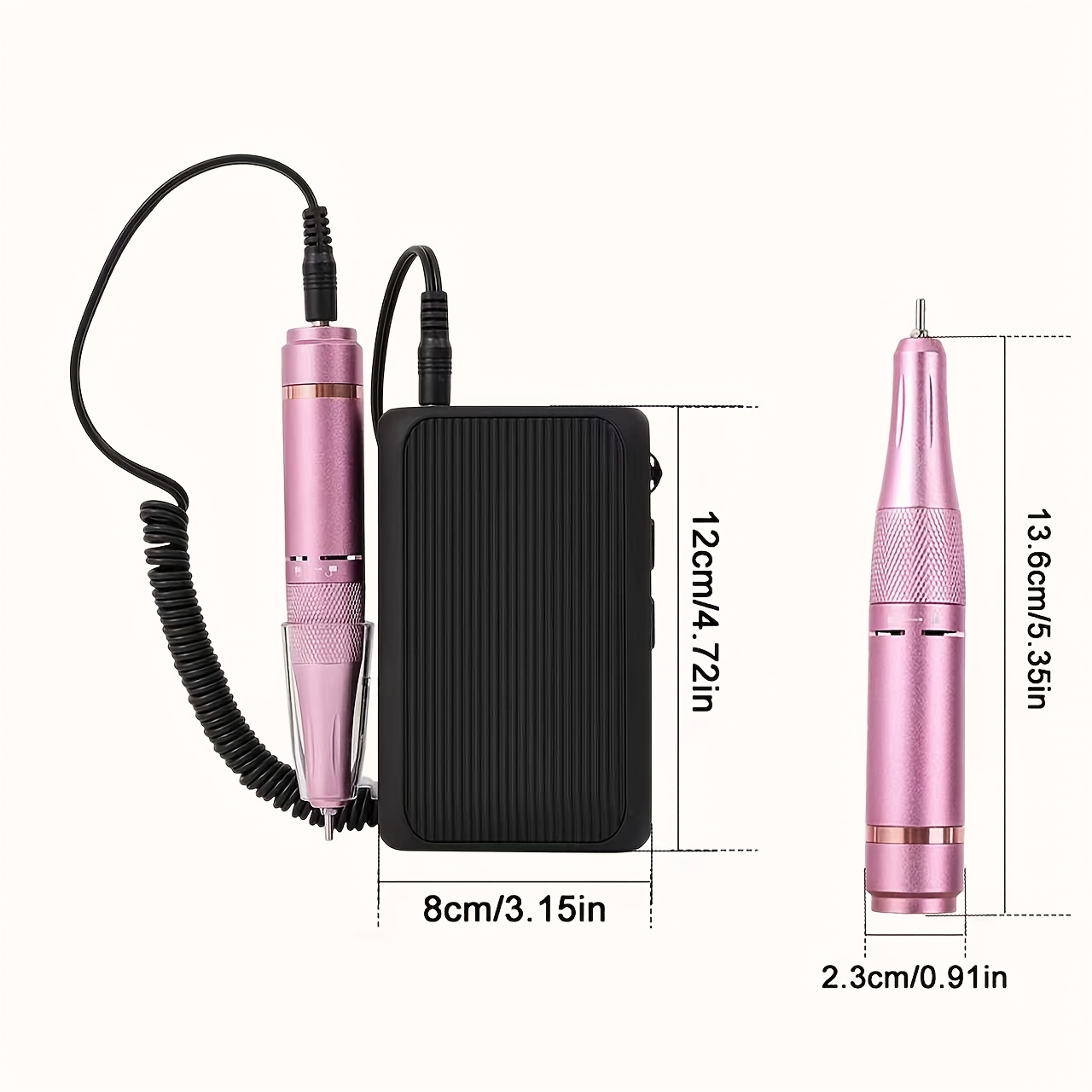Portable Electric Nail Grinding Machine with 7 Bits