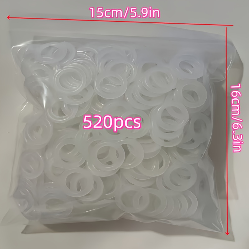 E-shop 220 Stück Kunststoff-Schlaufenstichmarker für Stricken Häkeln, Durchmesser 20 mm – Häkeltasche Zubehör Bastelbedarf, Weiß