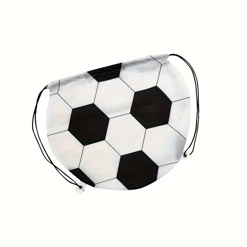 TEMU Snøringssportballpose laget av polyesterstoff, oppbevaringspose og ryggsekk, egnet for å oppbevare fotballs, basketballs og softballer.