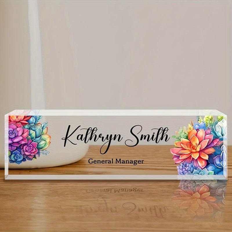 

1pc, Personalised Desk , For Office Desk, Personalised Desk Decoration For Ladies And Men, For Boss's , Teacher,