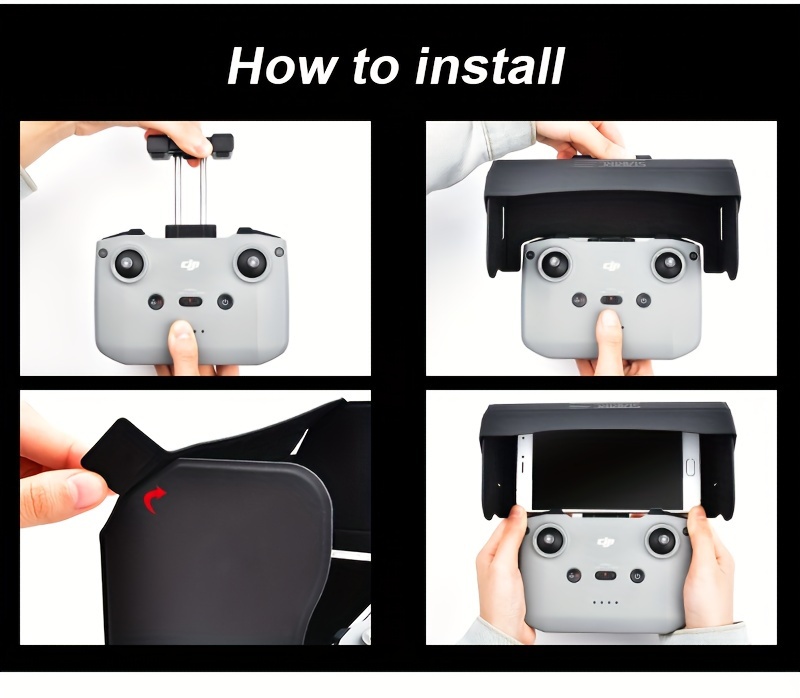  foldable sunshade for dji air 3 air 2s protects your phone and enhances details 4