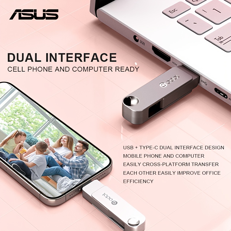 64gb 128gb type c otg usb3 2 dual interface disk usb flash drive for mobile computers and laptops pm310 meteorite   silvery Product details 2