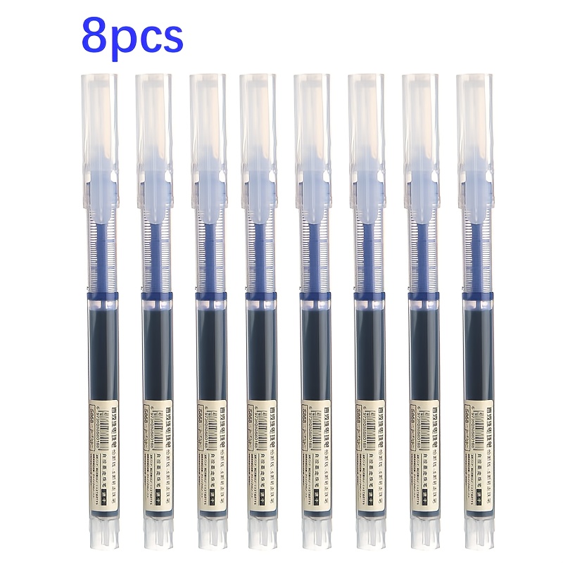 8pcs 0.5mm Quick-drying Gel Pens, The Perfect Writing Tool And Office Supplies