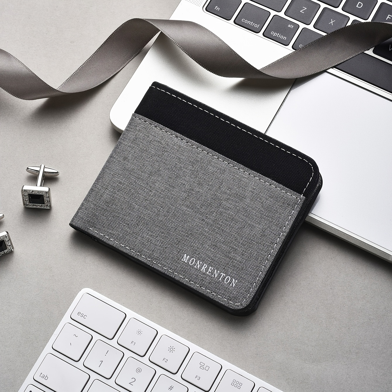 TEMU Ultra-thin Mini Short Wallet, Unisex License Card Holder, Slim And Compact Money Clip For Men And Students