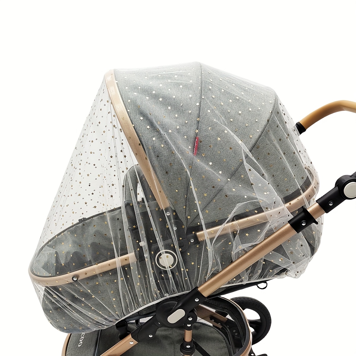 Image of Baby Net Accessory - Suitable For Summer Outdoor Camping, Travel, Car Seats, And Simple Cribs. Essential Item For Newborns With Star And Moon Sequin Decorations