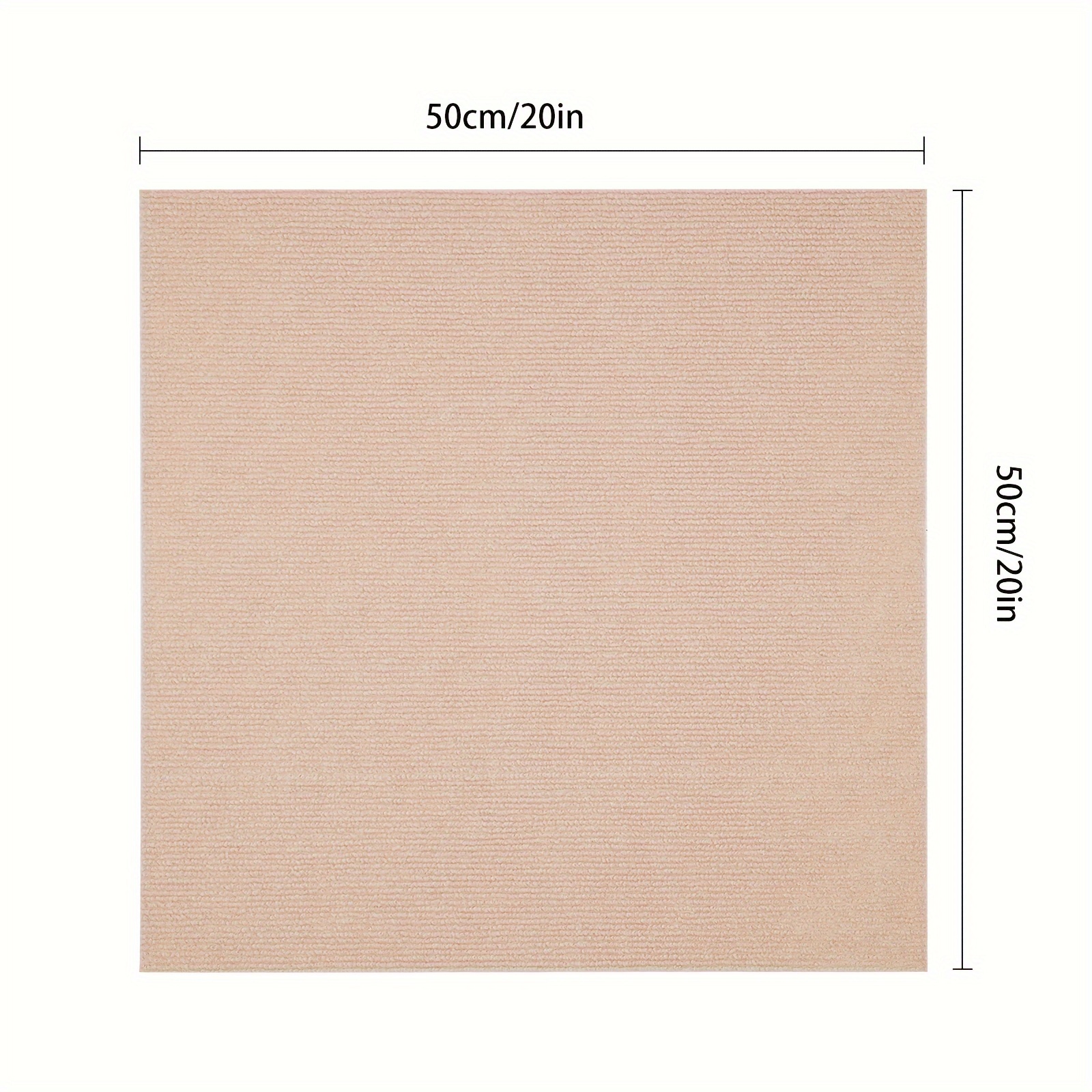 Image of Square Heavy-duty Carpet Tiles Designed For Commercial Use, Featuring Adhesive Backing. Washable Tiles Have A Non-slip Asphalt Base, Suitable For Homes, Offices, And Hotels