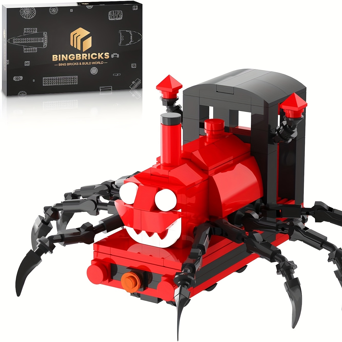 

Train Building Toys, Spider Train Building Blocks, Charles Monster Train Figure