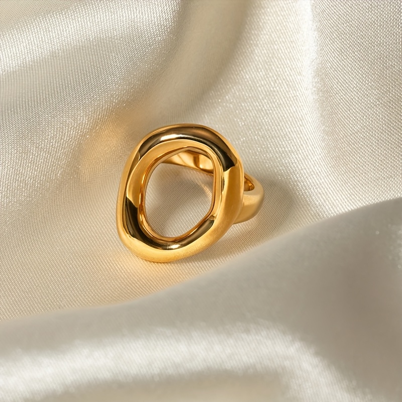 Classic Temperament Cold Irregular Circle Shaped Band Suitable For Women's Wear And Gift