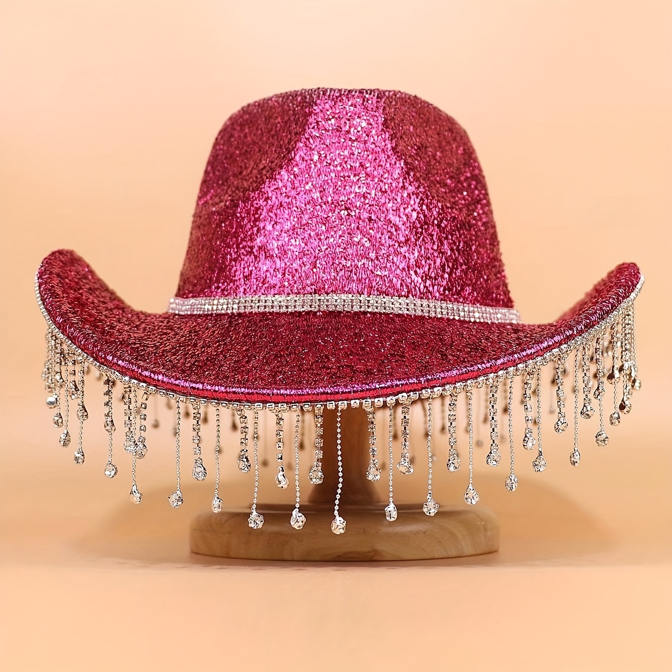 Sunhat Women: Versatile Athletic Hat Black Cowboy Hat (Pink, One Size) :  : Fashion