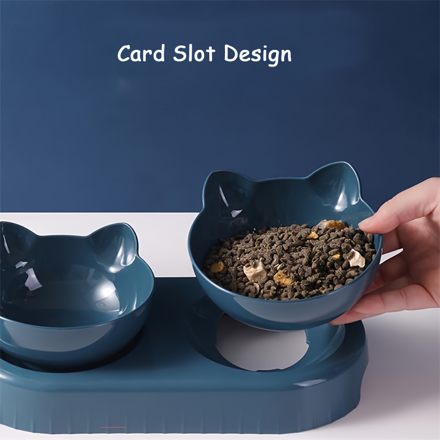 3 in 1 pet feeder with automatic water bottle dual bowl tilted rotatable design plastic feeding watering supplies for and rabbits details 4