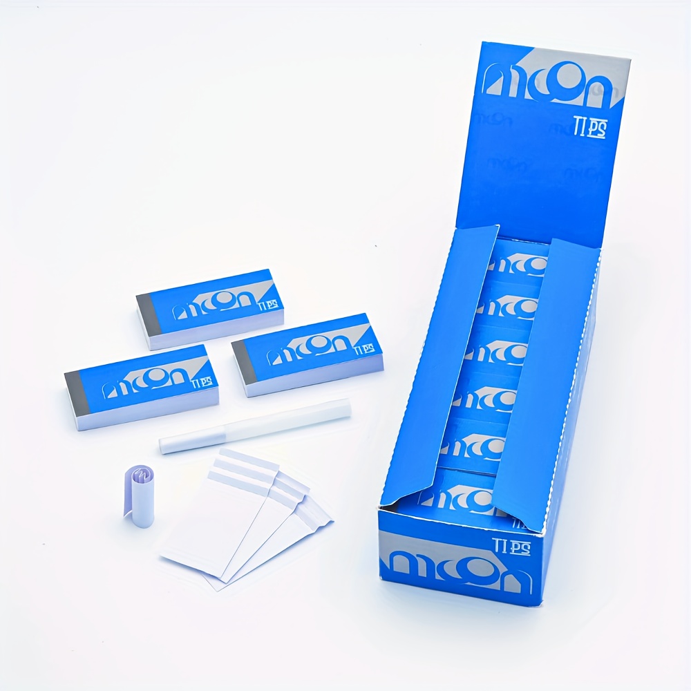 1200 TIPS, blauw en wit tipspapier