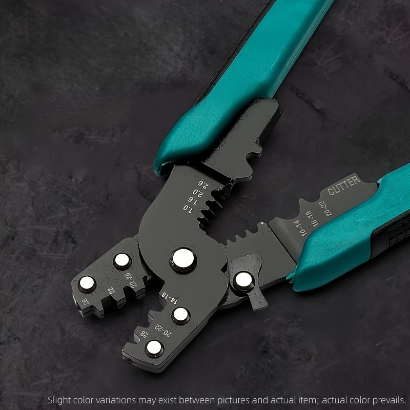 Image of Heavy-duty Electrician Plierscrimping, Wire Cutting, Wire Stripping And Terminal Connection All In One.perfect For Professional Electrician Maintenance And Household Decoration Projects.