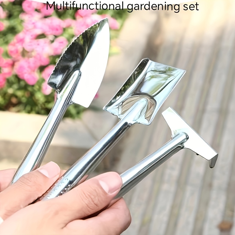 3pcs Set Di Attrezzi Da Giardinaggio In Acciaio Inossidabile Piccola Pala  Da Giardino Rastrello Forchetta E Paletta Migliori Giocattoli Da Esterno  Regalo Per Ragazzi E Ragazze - Temu Italy