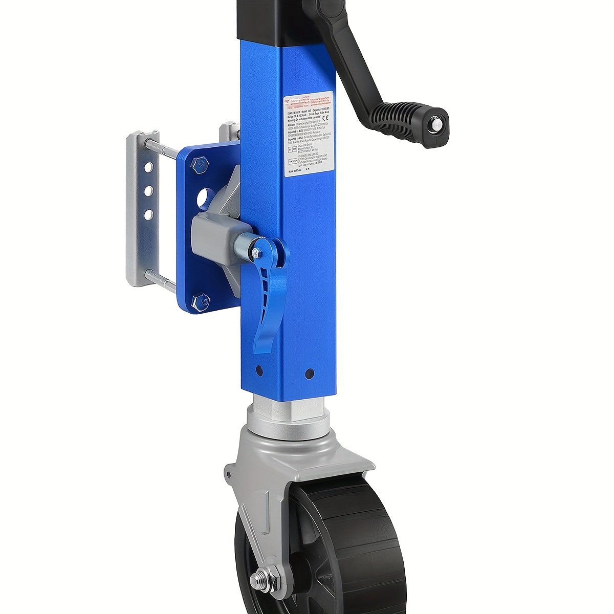 E-SDS Trailer Jack Wheel 2000 Lbs, Dual Wheel Jack Caster Wheel