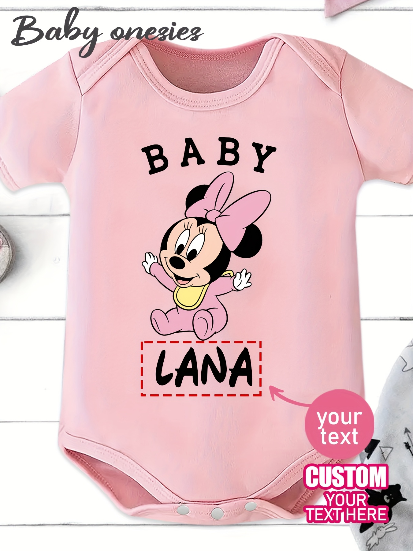 Aanpasbare Minnie Mouse babyromper