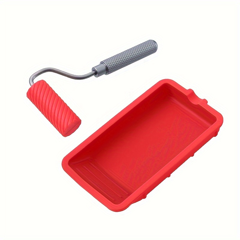 E-shop Kleberwalze mit Ablage 1-7/8" Roller Aluminiumgriff für Kunsthandwerk Holzbearbeitung Klebeprojekte