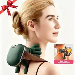 5d kneading 8 claw shoulder neck massager wireless usb rechargeable with finger like massage design comfortable massage experience portable device for home and office use suitable for men and women gift for