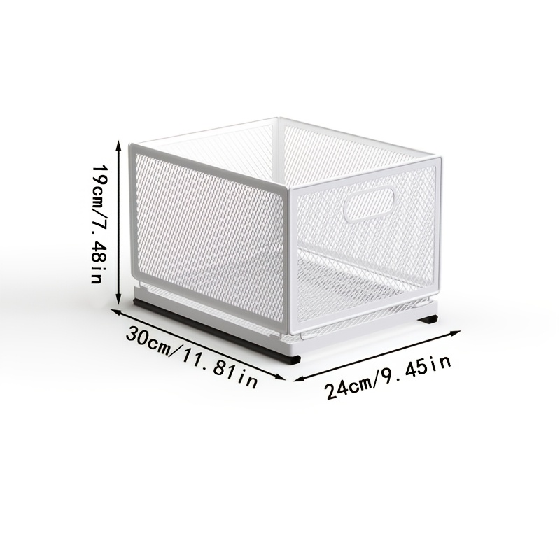 Image of Large Pull-out Storage Rack - Durable, Multi-functional Large Storage Rack With Durable Pull-out Storage Boxes, Suitable For Kitchens And Bathrooms, Kitchen Organization, Kitchen Additions