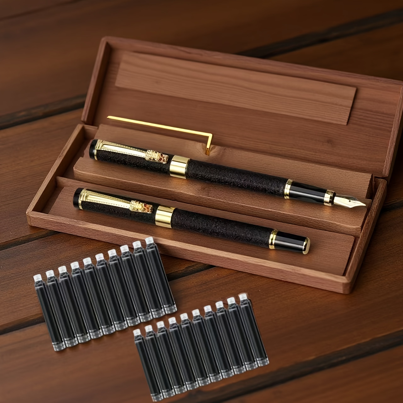 halloween gifts two fountain pens 20ink cartridges dragon