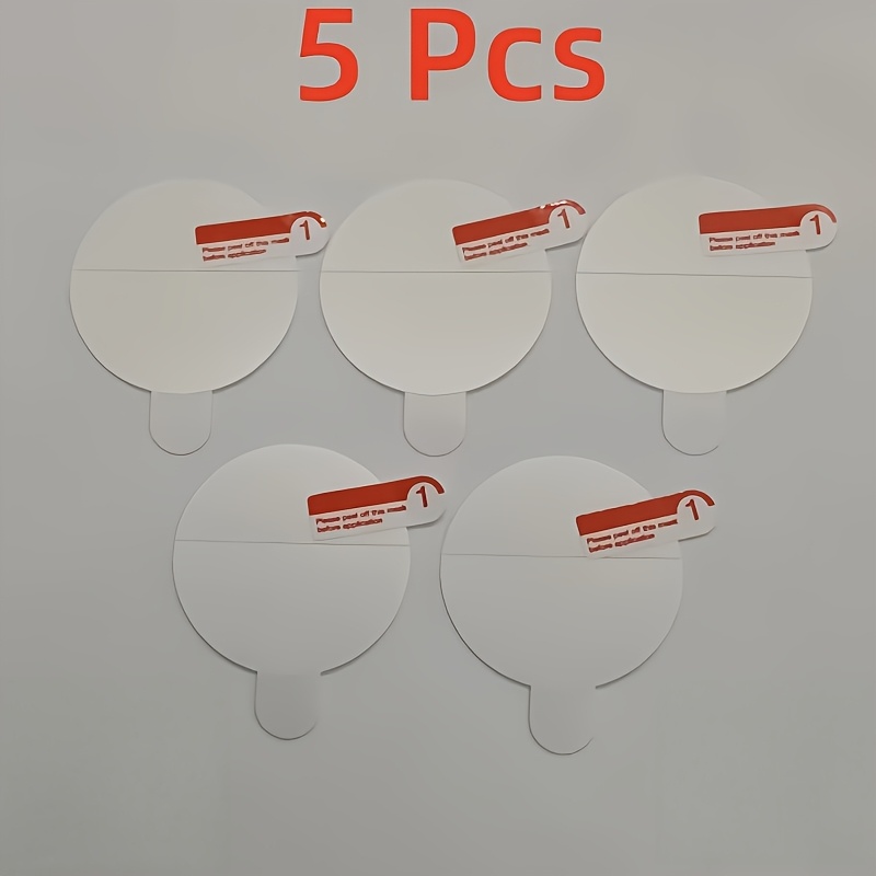 5pcs Tpu Hydrogel Screen Protector For Round Smart Watch Diameter 38mm 37mm 36mm 34mm 32mm 31mm 30mm 29mm 28mm 27mm 39mm 40mm 41mm 42mm 43mm 44mm 45mm Soft Protective Film