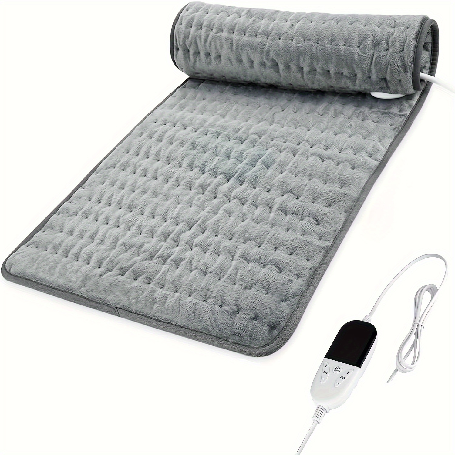 

1pc Large Size 40*76cm, Heating Pad 6-speed Temperature Adjustment, 4-speed Timing Control With Ptc+ Ntc Temperature Control