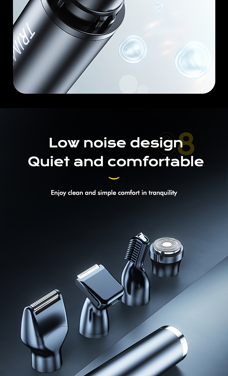 4 in 1 rechargeable electric hair trimmer suitable for men and women     beard eyebrow and   shaver with usb charging   gift   kit ear hair beard and eyebrow   mens personal care tool Product details 8