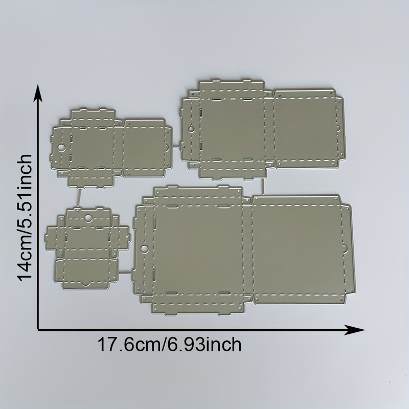 Image of 1pc Mini Pizza Box Metal Cutting Dies Stencils For Scrapbooking Photo Album Decorative Embossing Paper Cards