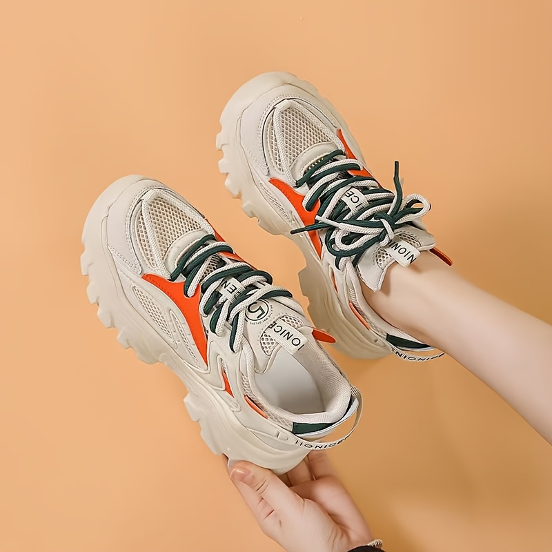Women's Height-Enhancing Platform Sneakers with Lift Sole