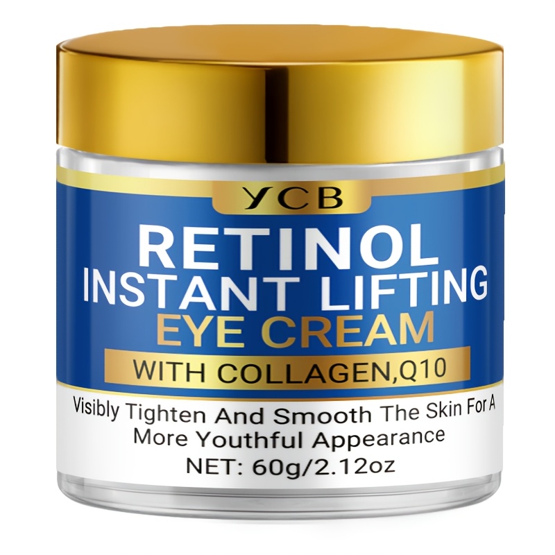 Image of Instant Firming Retinol Eye Cream, Moisturizing, Firming, Smoothing, And Enhancing Radiance, With Hyaluronic Acid, Collagen, Retinol, And , Making The Skin Around Look , 60g/2.12oz