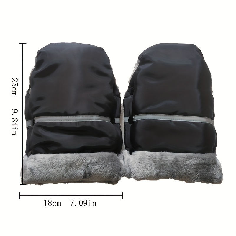 Domi Bear Stroller Warm Gloves, Windproof Waterproof Armrest Covers