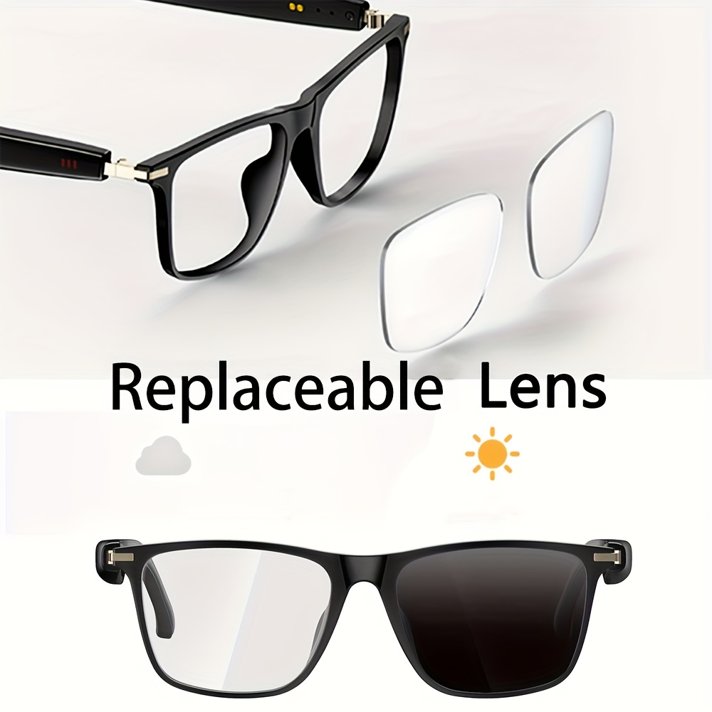 translation glasses for men women wireless 5 4 wireless audio glasses real time translator hd call music player   meeting recording cool tech gift Product details 6