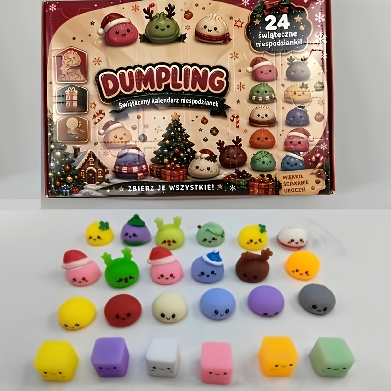 TEMU The 2026 Calendar, -day Christmas Countdown Calendar, Includes 24 Stuffed Toy Buns, Surprises, Sensory Toys For Children, Christmas Party Gifts