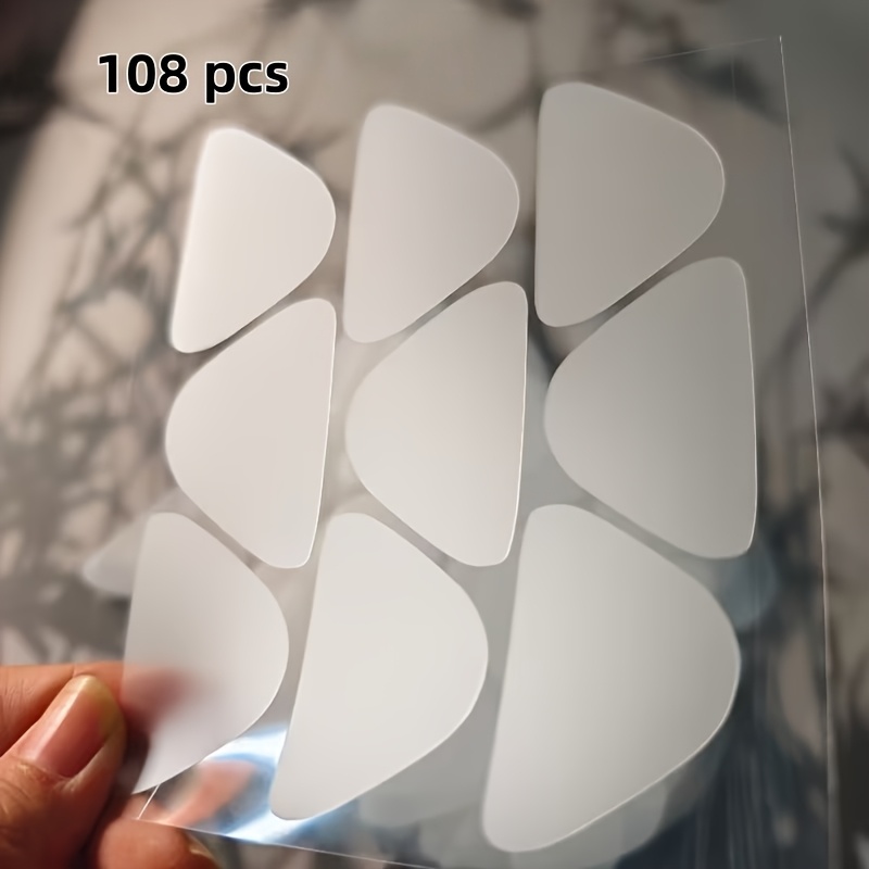 Image of 108pcs Facial Lifting Training Patches Facial And Forehead Wrinkle Patches - Small Adhesive Strips, Suitable For Eyes, Lips, And Forehead - Triangular Non-face Tape