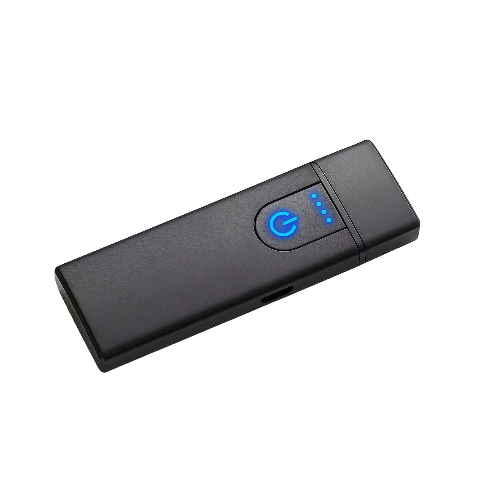 TEMU Windproof Flameless Lighter, New Usb Rechargeable Portable Touch-sensitive Electric Lighter, Abs Material, Windproof Electronic Lighter,