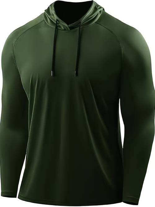 1pcmens athletic hoodie casual fitness sweatshirt moisture wicking running ideal for daily wear workouts running cycling and other athletic activities as well as lounging at gift for the fitness loving boyfriend