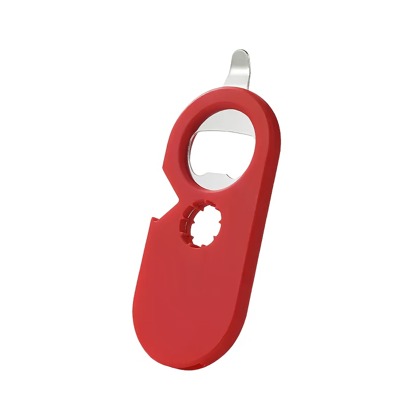 Magnetic Bottle Opener Suitable For Beer, Soda, Can & Caps - Plastic Magnetic Base With Magnetic Fridge Holder, Multi-functional Opener For, Parties, - Ideal For , Father' Day Gifts ( Design)