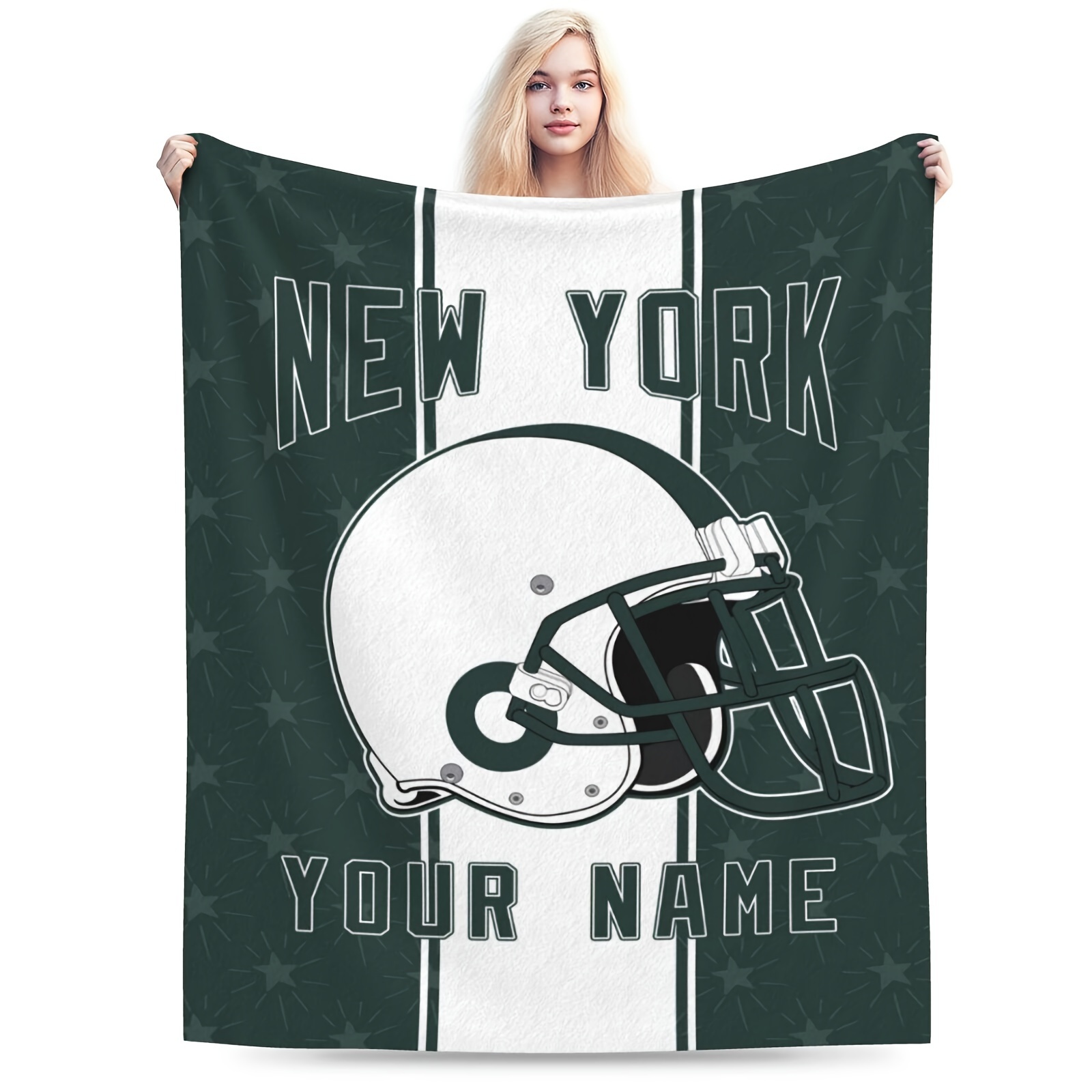 

Personalized Fan Blanket, Polyester , For Sofa, Bed, , - Rectangular For