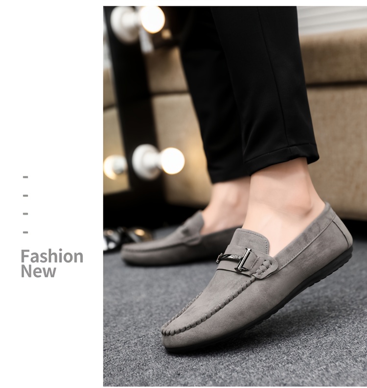 A Stylish And Upscale Pair of Men'S Casual Footwear, Designed with a Flat Round Toe And Perfect for Different Events, Offered in Several Color Options
