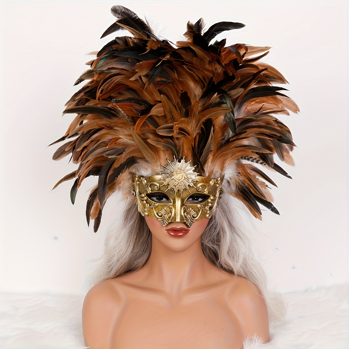 Unisex Elegant Venetian Ancient Greek Roman Mask, Gothic Style for Cosplay, Halloween, Themed Parties, Christmas, and Easter Costumes & Accessories