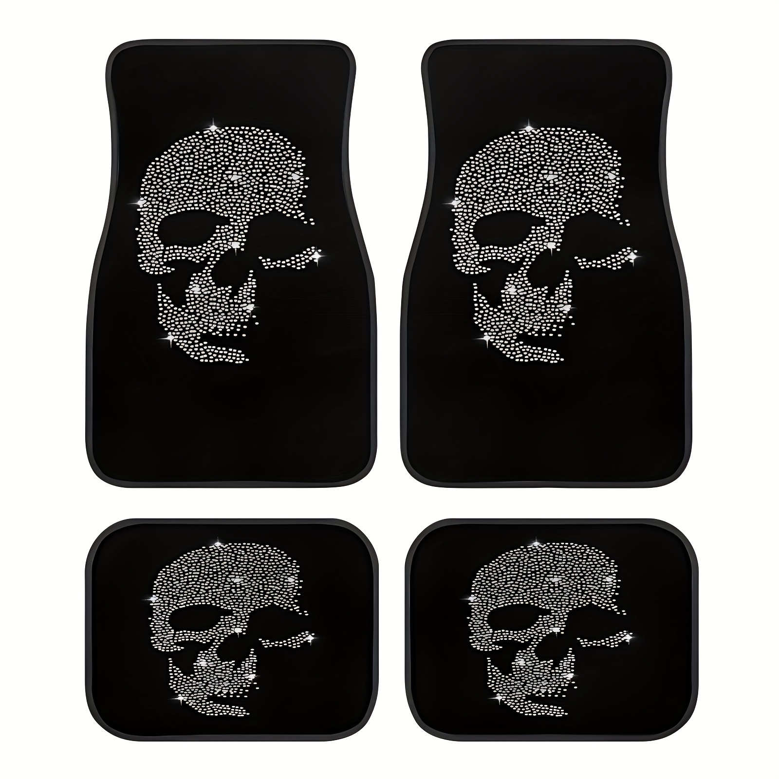 4 Design Anti-slip Car Floor Mats - Non-slip, Durable, Easy To Clean, - Suitable For Cars, Suitable For Suvs, Car Front And Rear Seat Floor Mats, Car Interior Additions, Unisex Holiday Gifts