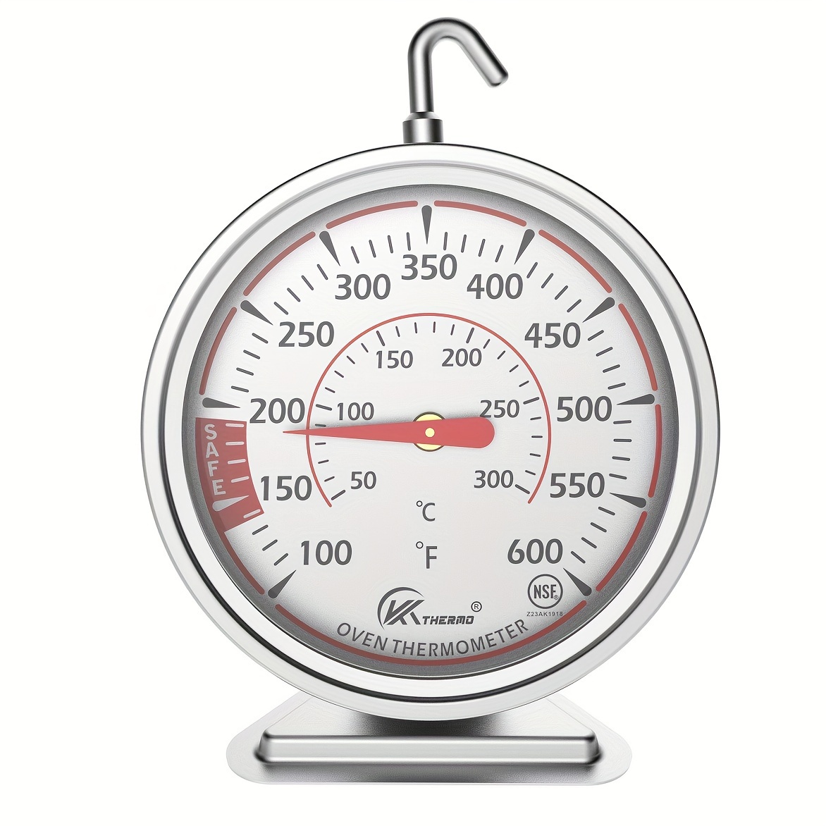 

Kt Steel Thermometer - 2.75" , -600°f/50-300°c , 360° For Hanging Or Standing - For , Bbq & Cooking