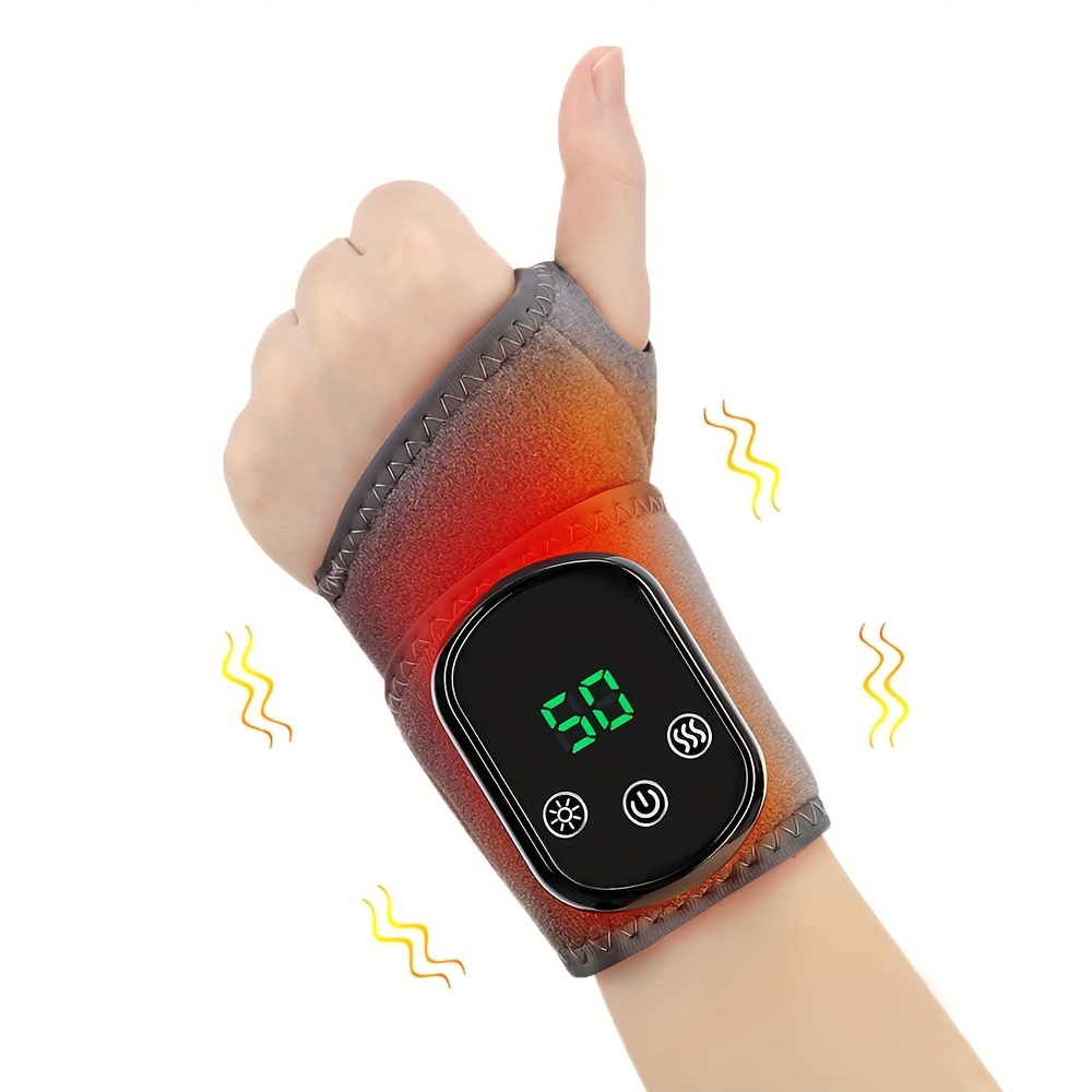heated wrist brace, electric heated wrist brace with usb, three temperature  controls heated wrist brace, -fragrance- warming gloves, hands with heating  pads for men and women, professional massage equipment - health &
