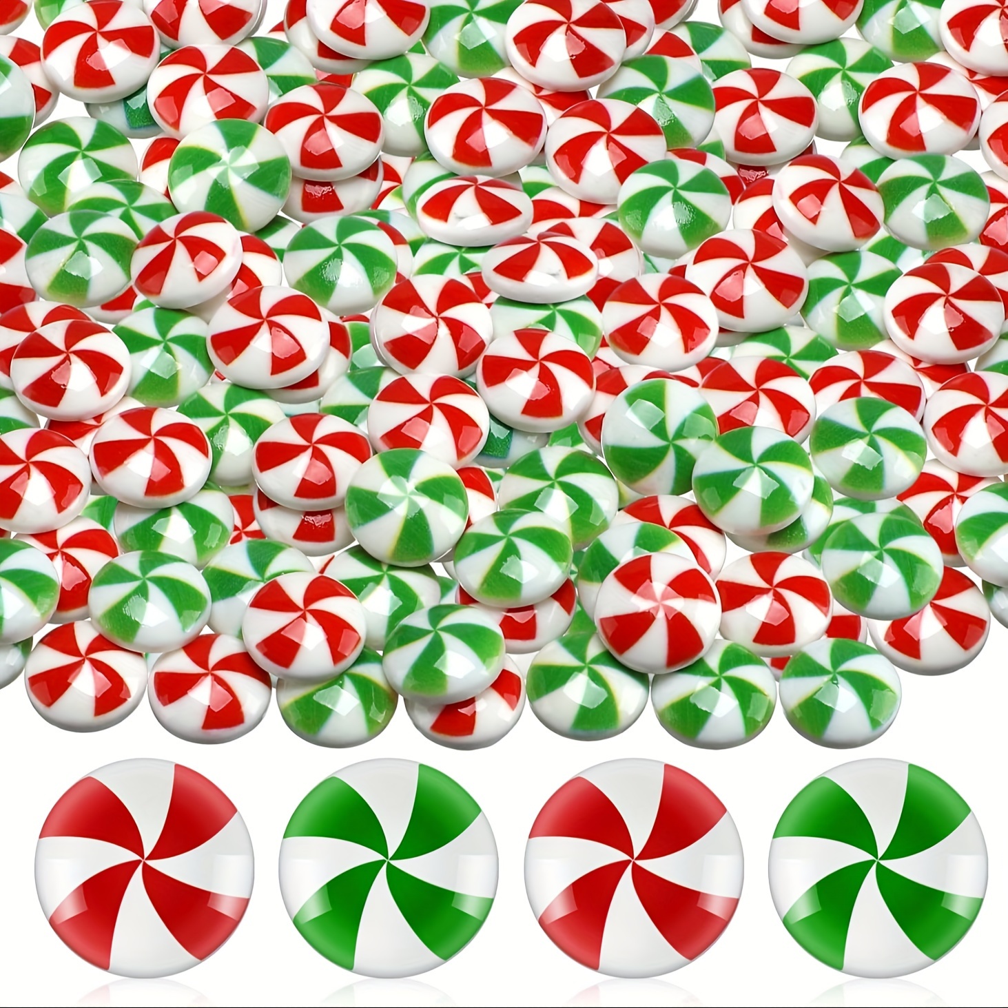 

[ ] 30pcs Christmas Ornaments - & Candies For Decoration, Diy Crafts (red & )