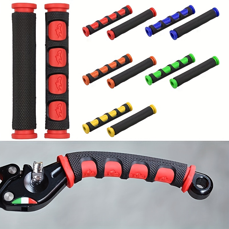 

2pcs Poignées de de Frein en Silicone pour Moto - Antidérapantes, Prise Confortable pour Scooters de Rue et Skateboards Électriques, Accessoires de Scooter