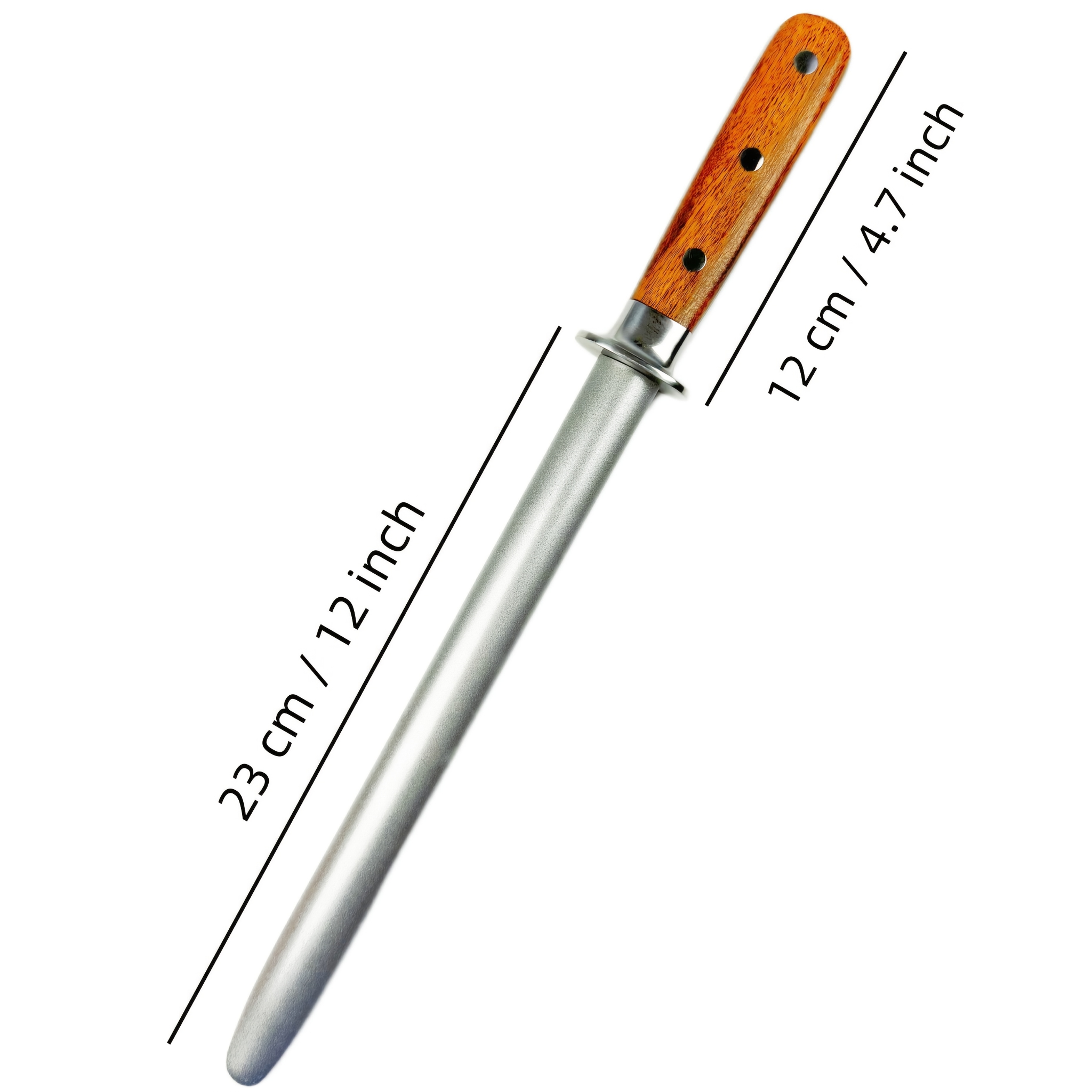 TEMU 9-inch Handheld Diamond Grinding Rod - Wooden Diamond Sharpening Stick - Quickly Restore Sharpness